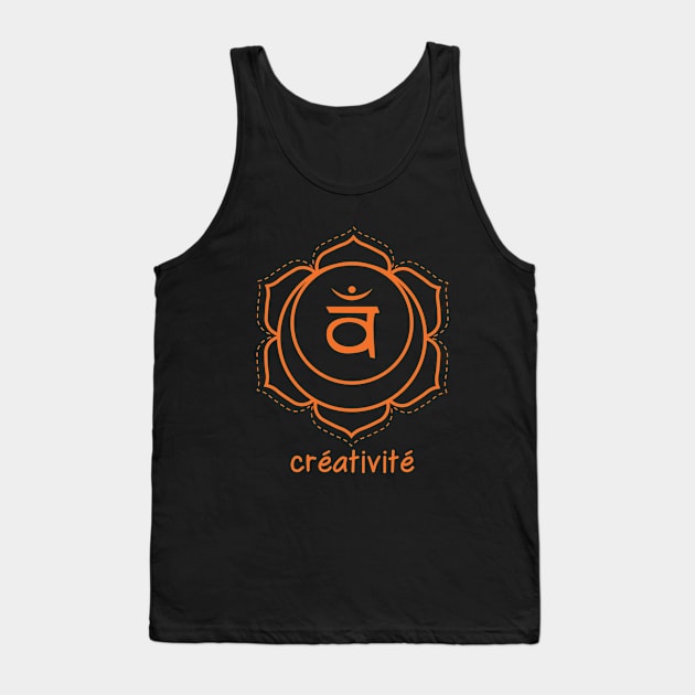 Chakra Sacré - Créativité Tank Top by BlueZenStudio